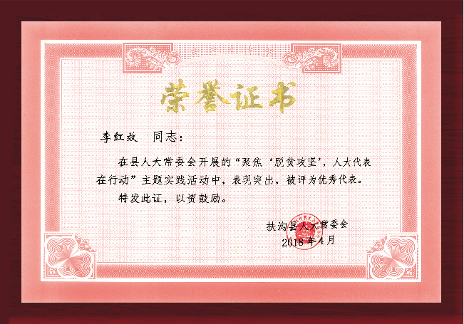 榮譽(yù)證書(shū)